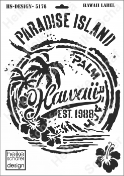 Schablone-Stencil A3 282-5176 Hawaii Label